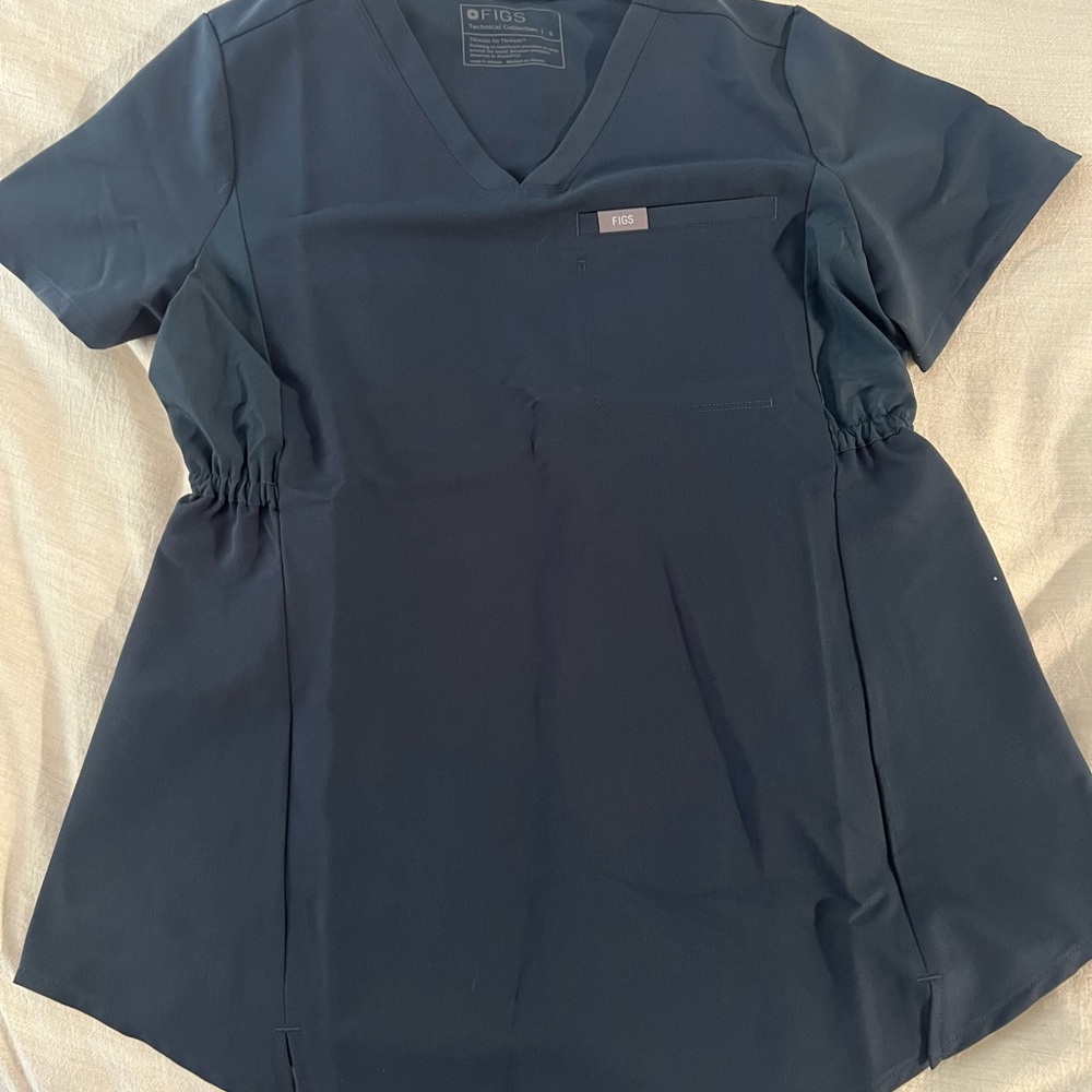Figs Women's Dark Blue V-Neck Tunic
